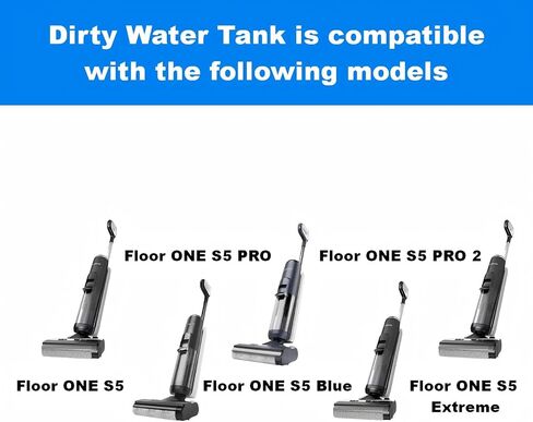 خزان المياه القذرة متوافق مع نماذج Tineco Floor ONE S5 / Floor ONE S5 Blue / S5 PRO/S5 PRO 2، مكنسة كهربائية ذكية جافة ورطبة، أجزاء خزان ملحقات بديلة in Kuwait