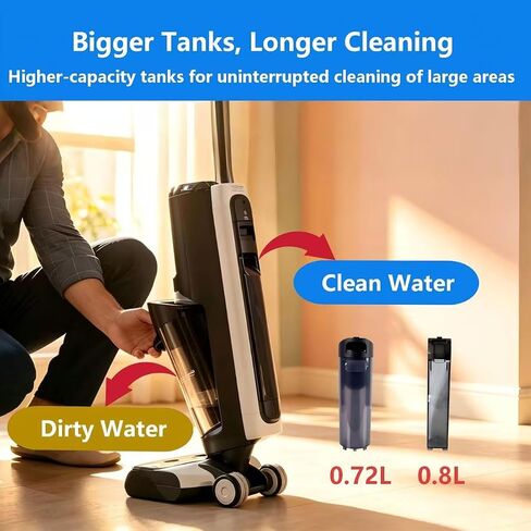 خزان المياه القذرة متوافق مع نماذج Tineco Floor ONE S5 / Floor ONE S5 Blue / S5 PRO/S5 PRO 2، مكنسة كهربائية ذكية جافة ورطبة، أجزاء خزان ملحقات بديلة in Kuwait