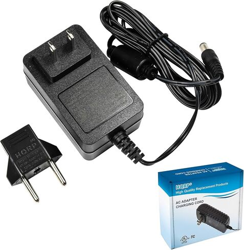HQRP AC Adapter/Power Supply Compatible with Yamaha PSR-E223 / PSRE223 / PSR-E303 / PSRE303 Keyboards Replacement [UL Listed] Plus HQRP Euro Plug Adapter in Kuwait