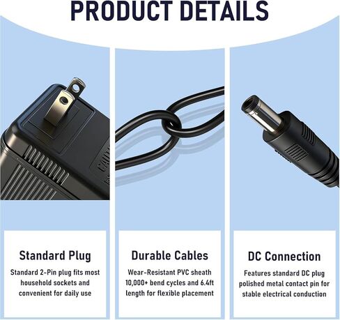 12V 700mA DC Power Adapter for Yamaha and Digital Keyboard Piano Charger | Compatible with Yamaha PA-3B PA-3C PA-3BU in Kuwait