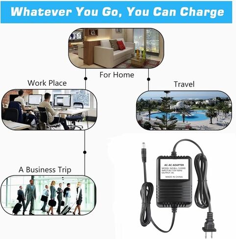 12V AC/AC Adapter Compatible with Voce Spin Micro B BII Electric Piano V5 + Midi Drawbar Power Supply Cord Cable PS Wall Home Charger Mains PSU in Kuwait