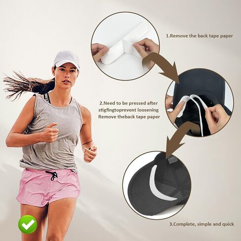 50 Pcs Self Adhesive Hat Sweat Liner Prevent Makeup Stains Hats Liners Bands Absorbent Sweat Protection for Golf Baseball Caps Helmet in Kuwait