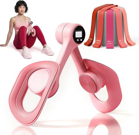 Thigh Trainer Master with 5 Resistance Bands, Ultimate Kegel Exerciser, Pelvic Floor Muscle | Thigh Hip Master Trainer Inner Thigh Exerciser | Pelvic Floor Trainer for Women in Kuwait