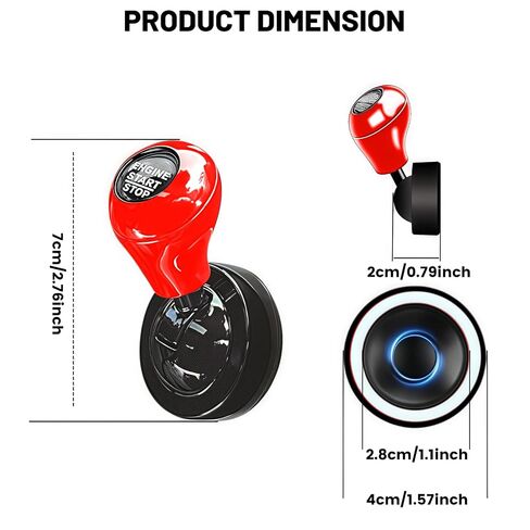 Joystick Push Start Rocker Cover, Red Unlabeled Metal One Button Start Lever, Universal Game Console Style for Most Vehicle Models in Kuwait