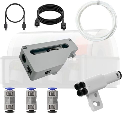4-in-1 AMS Hub Filament Buffer Kit for Bambu Lab 3D Printers, AMS Hub Replacement, Multi-Color Printing Expansion, 4 Input 1 Output, Includes Buffer & PTFE Adapter, Compatible with X1, P1P, P1S in Kuwait