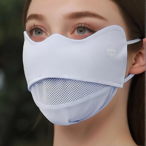 Breathable 3D Sunscreen Face Mask Lightweight Outdoor Protection Mesh Vent Adjustable for Cycling Hiking Fishing Daily Wear in Kuwait