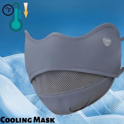 Breathable 3D Sunscreen Face Mask Lightweight Outdoor Protection Mesh Vent Adjustable for Cycling Hiking Fishing Daily Wear in Kuwait