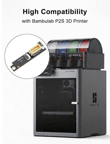 P2S Extrusion Interface PCB Adapter Board for Bambu-Lab P2S 3D Printer 1 PCS | Interface circuit board matches original port layout for P2S extruder signal transmission replacement in Kuwait