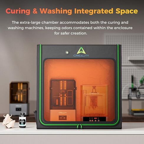 Creality Official Resin 3D Printer Enclosure, 1000x500x1000mm Thermal Protective Cover with Fan Interface, Anti-Curing UV Blocking Dustproof Noise Reduction Enclosure for LCD Resin UV 3D Printer in Kuwait