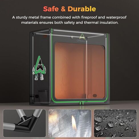 Creality Official Resin 3D Printer Enclosure, 1000x500x1000mm Thermal Protective Cover with Fan Interface, Anti-Curing UV Blocking Dustproof Noise Reduction Enclosure for LCD Resin UV 3D Printer in Kuwait