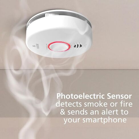 Kidde Smart Hardwired Wi-Fi Enabled Smoke Detector with Photoelectric Sensor and Voice Alerts 21032064 in Kuwait