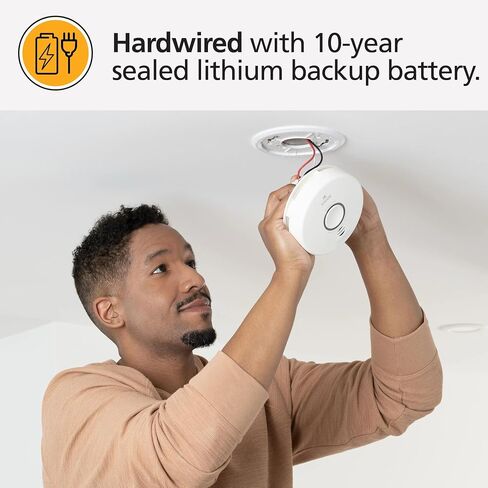 Kidde Smart Hardwired Wi-Fi Enabled Smoke Detector with Photoelectric Sensor and Voice Alerts 21032064 in Kuwait