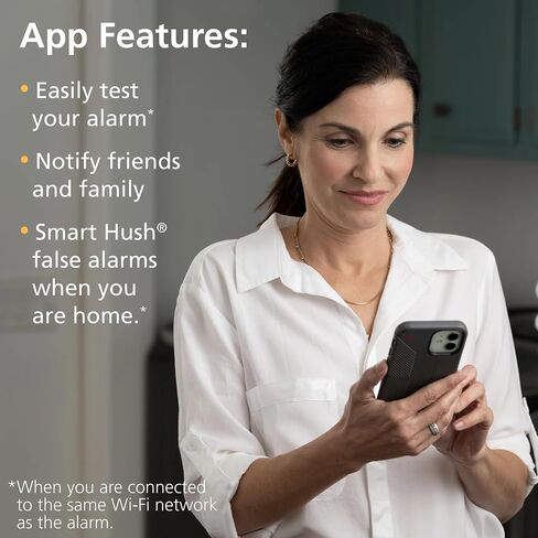 Kidde Smart Hardwired Wi-Fi Enabled Smoke Detector with Photoelectric Sensor and Voice Alerts 21032064 in Kuwait