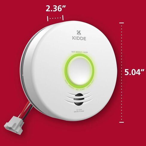 Kidde Smart Hardwired Wi-Fi Enabled Smoke Detector with Photoelectric Sensor and Voice Alerts 21032064 in Kuwait