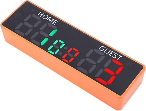 Mini Digital Scoreboard, Rechargeable Battery Powered 6 Digits LED Scoreboard, Portable Tabletop with Buzzer for Board Games, Cornhole, Basketball, Volleyball, Chess in Kuwait