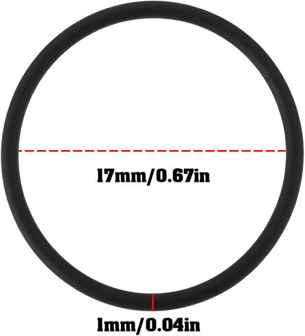 10pcs Replacement O-Ring 17x1mm Compatible with 4iiii Precision 2 Power Meter Battery Cap Non Drive Side in Kuwait