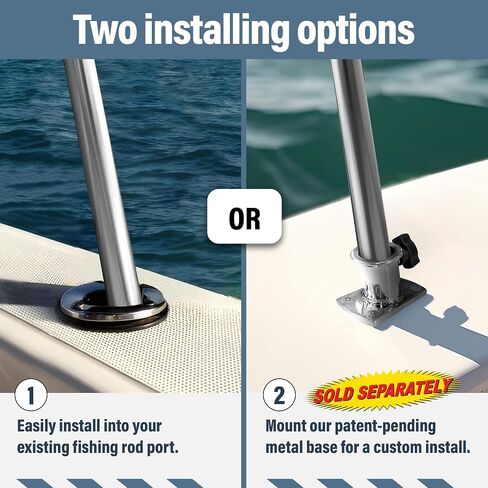 Universal T-Top Shade Extension for Bimini Tops for Boats, Sun Shade Boat Canopy, Adjustable Telescopic Poles, Stainless Steel, Marine 900D Fadeproof Boat Cover, 60" L x 59" W, Mesh in Kuwait