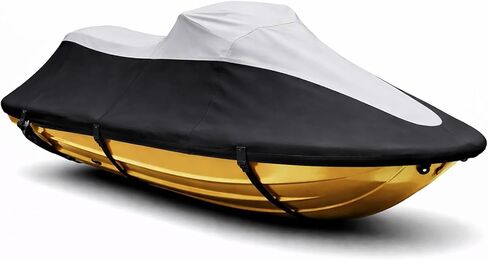 SBU Super Heavy-Duty PWC 600D Jet SKI Cover Compatible for Sea Doo Sea-Doo GTR 215 2012-2016 Watercraft Cover Black/Grey in Kuwait