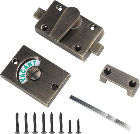 Advanced Casting Technology Toilet Door Lock with LED Indicators for Bathroom Privacy Zinc Alloy Design in Kuwait