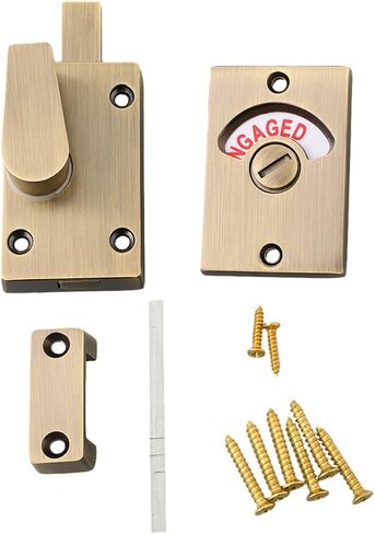 Advanced Casting Technology Toilet Door Lock with LED Indicators for Bathroom Privacy Zinc Alloy Design in Kuwait