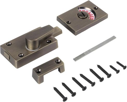 Advanced Casting Technology Toilet Door Lock with LED Indicators for Bathroom Privacy Zinc Alloy Design in Kuwait