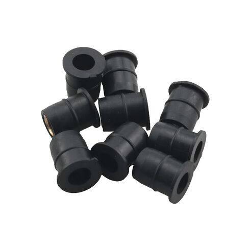 20PCS 0.51 Inch Length 2/5 Inch Hole M6 Black Anti Vibration Neoprene Well Expansion Nuts Motorcycle Retrofit Windshield Fastener for Fixing Part Bumpers Fairings in Kuwait