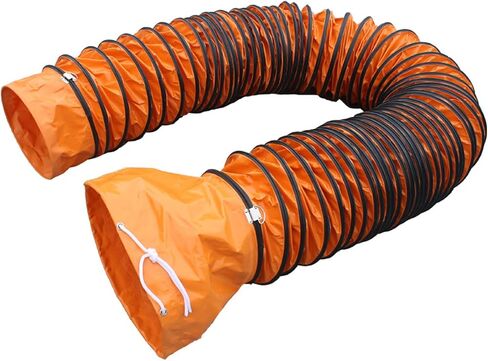 This Air DuctingDucting Hose 33Ft 16,5Ft PVC Flexible Duct Hosing Diameter 12inch 18inch 24inch Ventilation Air Hose Air Supply and Extraction Hose Sealed Waterproof for Exhaust Fan Utility in Kuwait