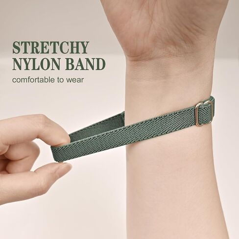 HSWAI نايلون مرن متوافق مع Fitbit Inspire 3 Bands/Fitbit Inspire 2 Bands، 6 حزم قابلة للتمدد وقابلة للتعديل حزام بديل رياضي ناعم للنساء والرجال لتتبع اللياقة البدنية in Kuwait