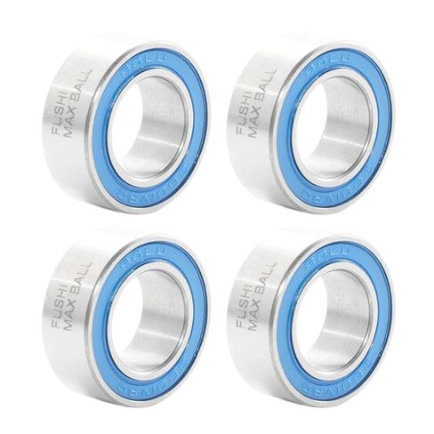 3801H8 VRS MAX Cartridge Bearings, Size 12x21x8mm Chrome Steel Black Sealed with Grease, 3801H8 LLU Cart Double Row Bearing for Hubs Pivot, (Pick of 4Pcs) in Kuwait