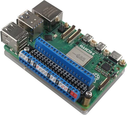 ZDE GPIO Terminal Block Breakout Board Module DIY Circuit GPIO Expansion Board Micro Connector Compatible with Raspberry Pi 5/4B/3B+/3B/2B/Zero/Zero W/Zero 2 W in Kuwait