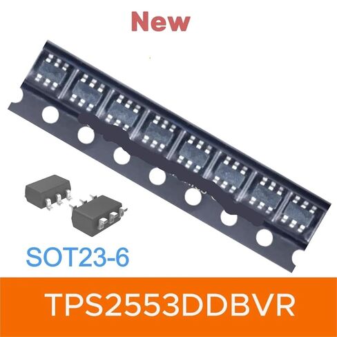 10pcs TPS2553DDBVR TPS2553 SOT23-6 15JL Power Switch Load Driver IC Electronic Component Integrated Circuit in Saudi Arabia