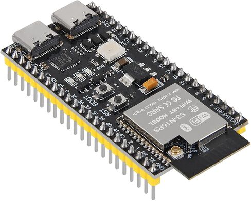 AITRIP 5Pack ESP32-S3 Type-C Development Board N16R8 MCU with Dual-Mode Wi-Fi Bluetooth with Antenna Base Compatible with Arduino IoT ESP32-S3-WROOM-1 in Kuwait