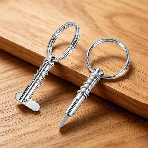 Penitue 4pcs Quick Release Pin, 1/4 Boat Bimini Top Quick Release Bolt with Drop Cam and Spring Stainless Steel Marine Locking Fasteners Hardware for Boat Canopy Accessories Parts(Silver) in Kuwait