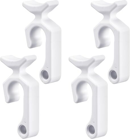 Soulchen 4 Pcs Boat Fender Clips for Standard 7/8 Inch Rails Boat Fenders Bumper Plastic Rail Mount Boats Fender Line Clip Holders Cord Organizers Easy Install Repositioning for Boats Marine Use in Kuwait