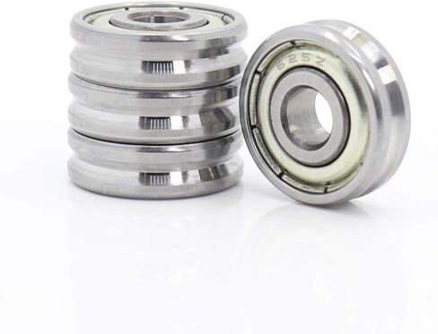 Roller Bearings V Groove Sealed Ball Bearing 5x16x5 5x19x6mm Pulley Wheel V2/0.5 V2/1 V3/1 Guide Track Rlooer 4PCS(051906V3 1 4PCS) in Kuwait