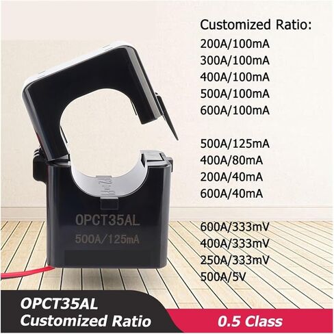 Split core on Current Transformer OPCT35AL 200A/333mV 400A/0.33V 600a0.33v 500A:5V clamp on Current Sensor 05 Class(600A-50mA) in Kuwait