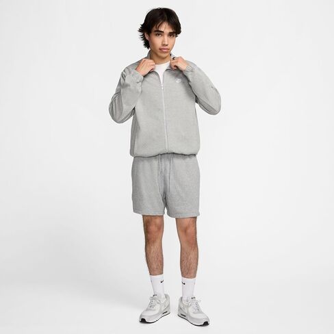 Nike Club Men's Knit Jacket (Dark Grey Heather/Light Smoke Grey/White, FQ3426-063) Size X-Large in Kuwait