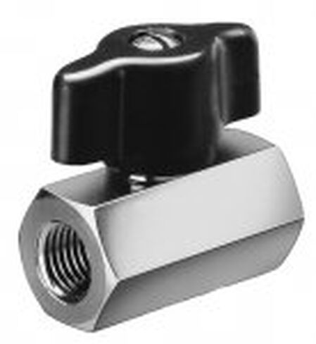 Hypro 90FFB12 1/2 FNPT x 1/2 FNPT Plated Brass Ball Valve in Kuwait