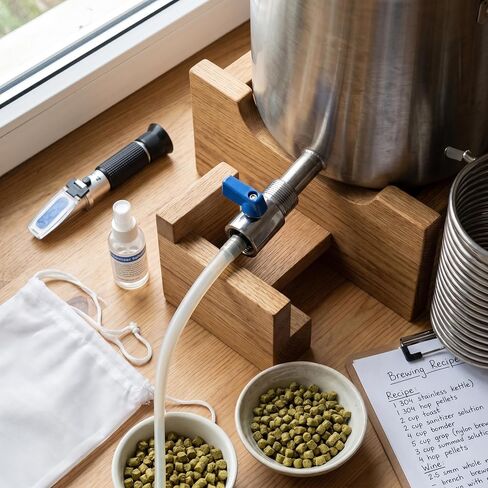 صمام كروي صغير من Yosoo Health Gear مقاس 5/8 بوصة من الفولاذ المقاوم للصدأ، صمام صحي صغير من أنثى إلى ذكر للبيرة، صنبور البيرة، رأس الماء، غاز الوقود، الري بالتنقيط و in Kuwait