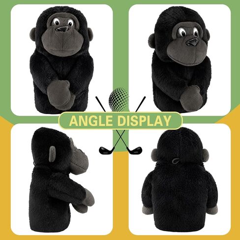 Funny Animal Golf Club Headcover, Plush Gorilla Driver Headcover Fits Standard 460cc Driver, Stylish Golf Gifts for Friends Men Women Golfers in Kuwait