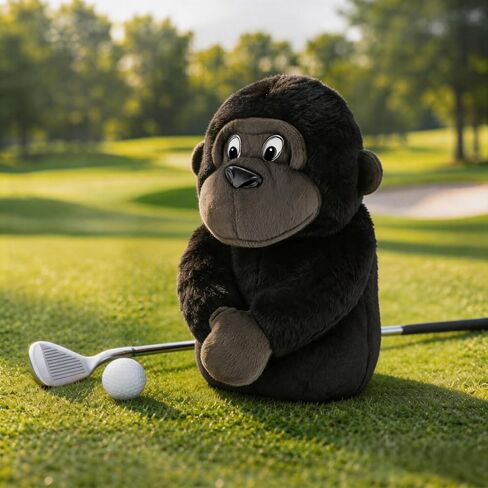 Funny Animal Golf Club Headcover, Plush Gorilla Driver Headcover Fits Standard 460cc Driver, Stylish Golf Gifts for Friends Men Women Golfers in Kuwait