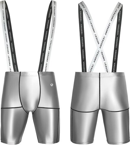 شورت رياضي AMORESY Aurelius Suspender للرجال شورت رياضي مطاطي خفيف الوزن وقابل للتنفس in Kuwait