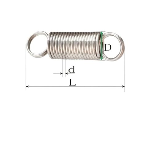 Double Hook Springs, Compression Extension Spring Wire Diameter 0.8mm Outer 6-10mm Tension Springs,10 Pcs(45mm,10mm) in Kuwait