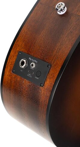 Cort EARTHGO-OPBB Earth Go HyVibe H2 Acoustic Electric Guitar Open Pore Brown Burst w/Bag in Kuwait