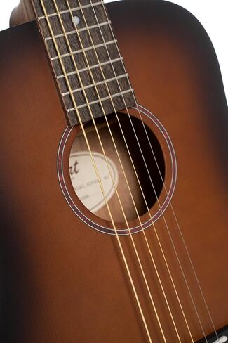 Cort EARTHGO-OPBB Earth Go HyVibe H2 Acoustic Electric Guitar Open Pore Brown Burst w/Bag in Kuwait