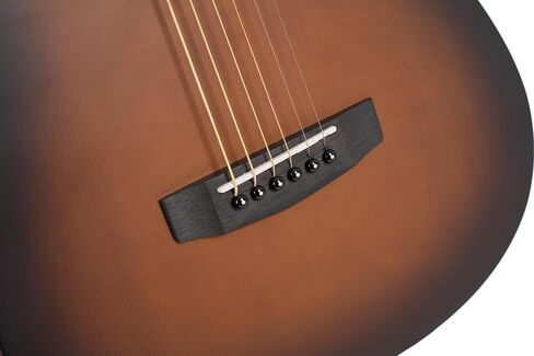 Cort EARTHGO-OPBB Earth Go HyVibe H2 Acoustic Electric Guitar Open Pore Brown Burst w/Bag in Kuwait