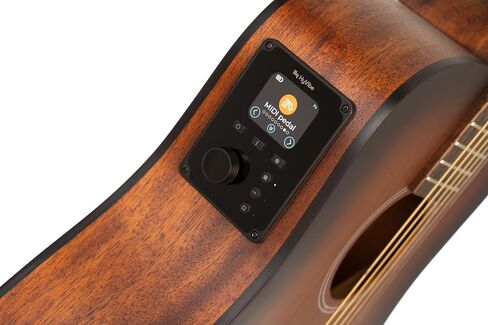 Cort EARTHGO-OPBB Earth Go HyVibe H2 Acoustic Electric Guitar Open Pore Brown Burst w/Bag in Kuwait