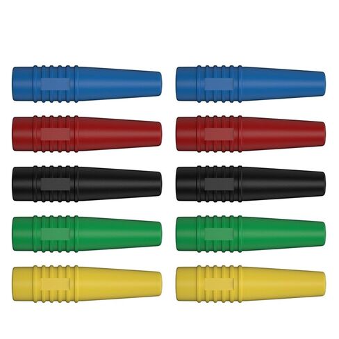 10PCS 2MM Banana Plug Female Socket Test Plug Terminal Electrical Wire Connector J.10048(5 Colors x 2) in Kuwait