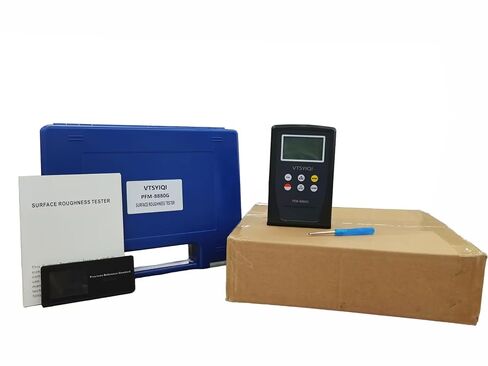 Surface Roughness Tester Meter Gauge Surftest Profilometer Profile Gauge Instruments with Test Range Ra 0.05~10.00µm Rz 0.1~50.0µm Accuracy <15% LCD Display in Kuwait