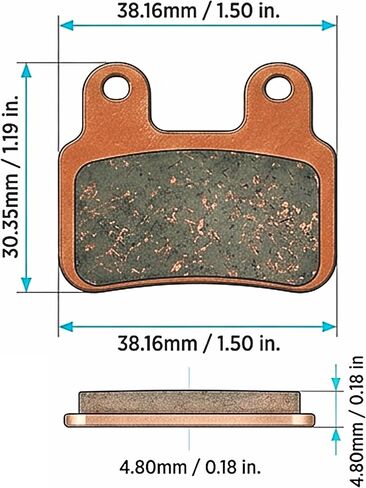 2 Pairs Copper Sintered E-Bike Disc Brake Pads for Ridstar Q20/Q20 Pro/H26 Pro All-Metal Low Noise High Heat Resistance Strong Bite Front & Rear Set in Kuwait
